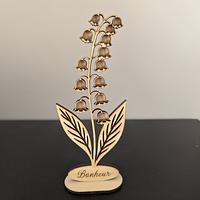 Muguet porte-bonheur en bois